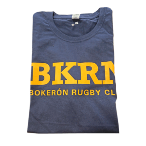 Camiseta Bokerona (mujer). Azul / Amarillo