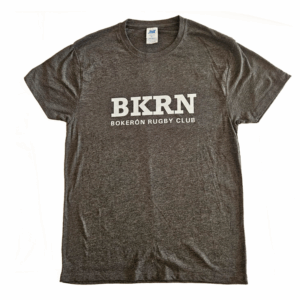 Camiseta Bokeron. Gris / Blanca