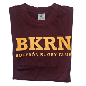 Camiseta Bokeron. Burdeo/Amarillo