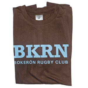 Camiseta Bokeron. Marrón/Celeste