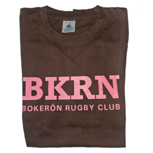 Camiseta Bokeron. Marrón/Rosa